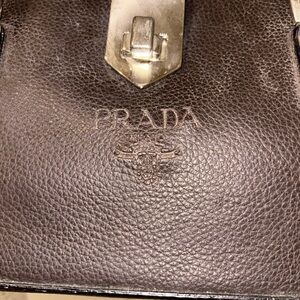 Prada Dark Brown Leather Briefcase